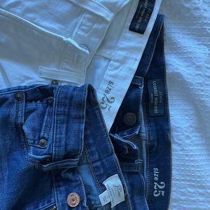 Three JCrew lookout high rise skinny jeans- size 25P